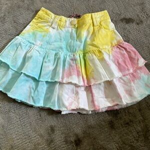 Love shack fancy tie dye skirt